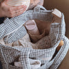 Dans le Sac - Sac à langer en coton biologique - Collection Vichy: Beige