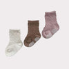 Trio de chaussettes antidérapantes Rose - 12-18 mois