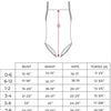 Maillot une pièce fillette fleuri