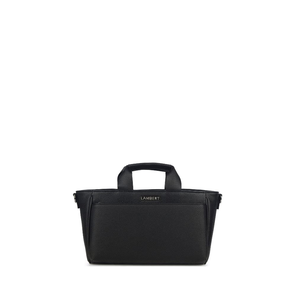Le Daisy - Console de poussette en cuir vegan noir.