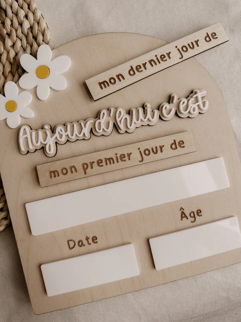 Affiche mon premier & dernier jour de