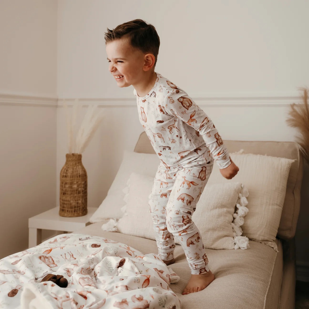Pyjama 2 pièces - bébé et enfants - Ours et animaux de la forêt