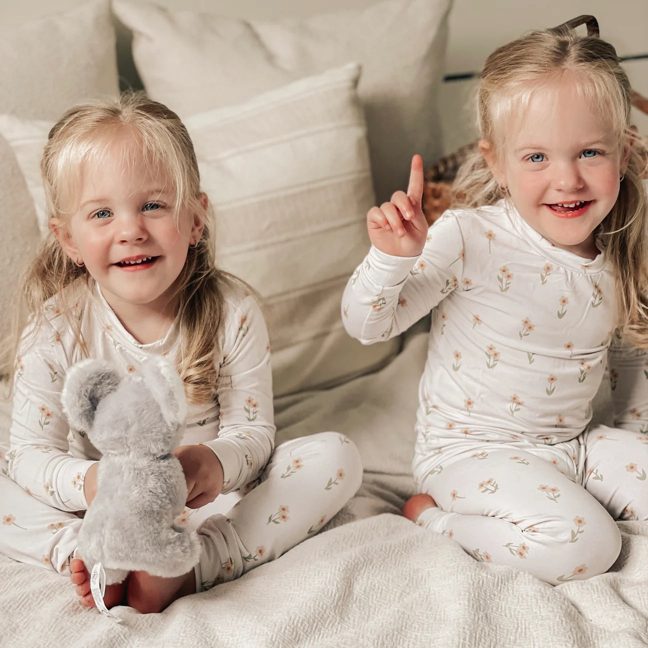 Pyjama 2 pièces - bébé et enfants - Petites fleurs - Margot