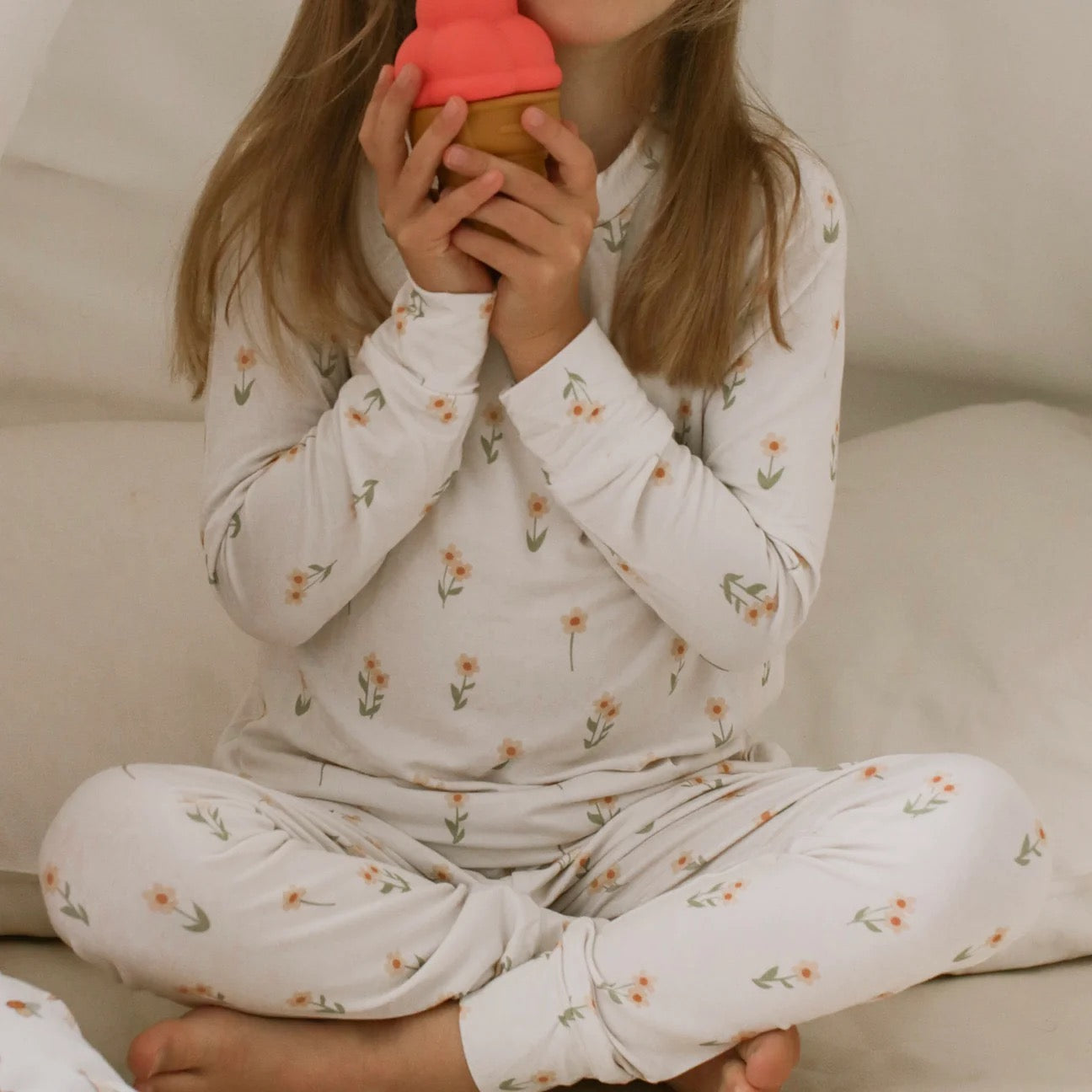 Pyjama 2 pièces - bébé et enfants - Petites fleurs - Margot