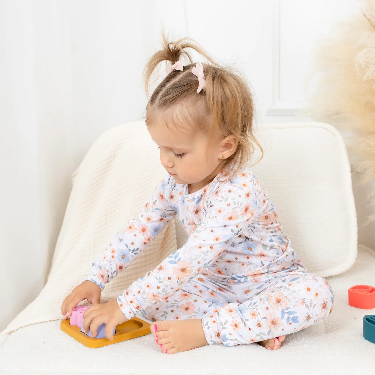 Pyjama Bambou - Enfant - Fleurs - Esmée