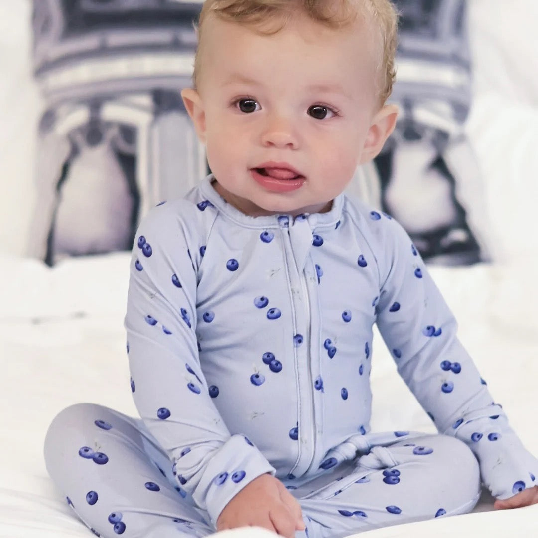 Pyjama bambou - Enfant - Bleuets