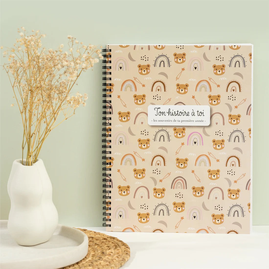 Livres souples de naissance en Français – Oursons pattern