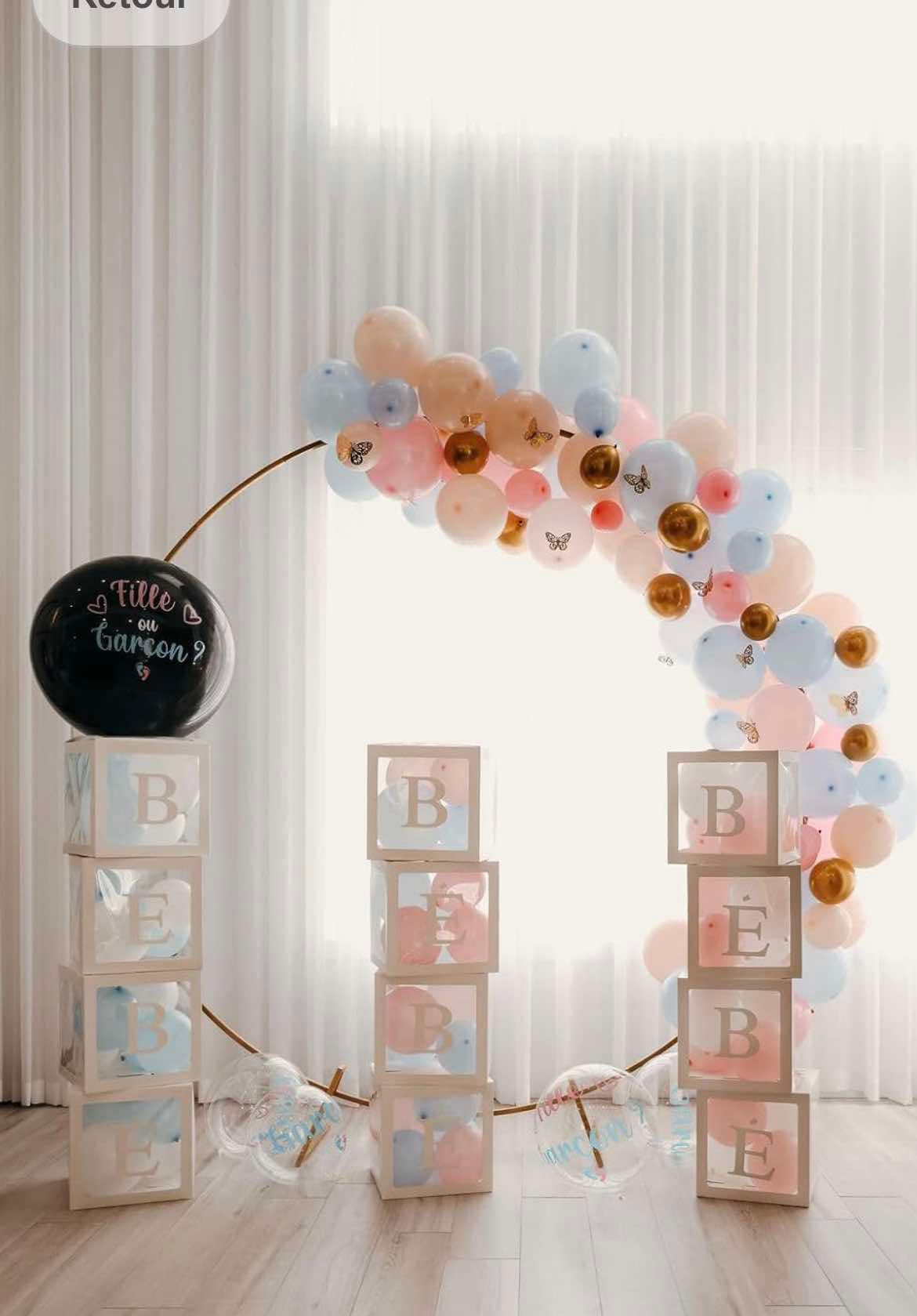 Baby balloon cube